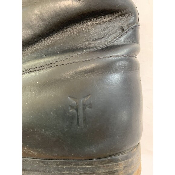 FRYE Melissa Button Black Leather Extended Calf Boots Size 5.5 - Picture 6 of 15
